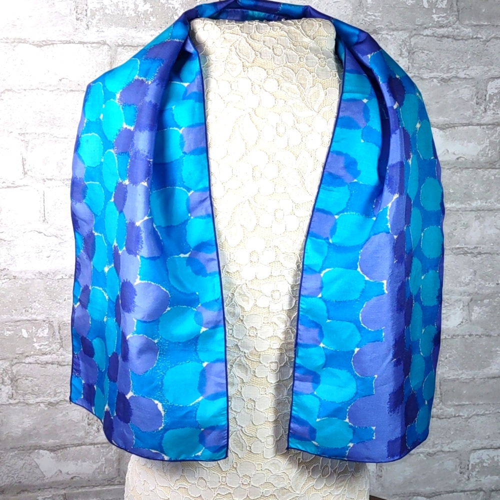 Vera Circle Print Silk Scarf